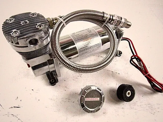 12v Universal Air Compressor 200psi Chrome Airbag Compressor D32051C