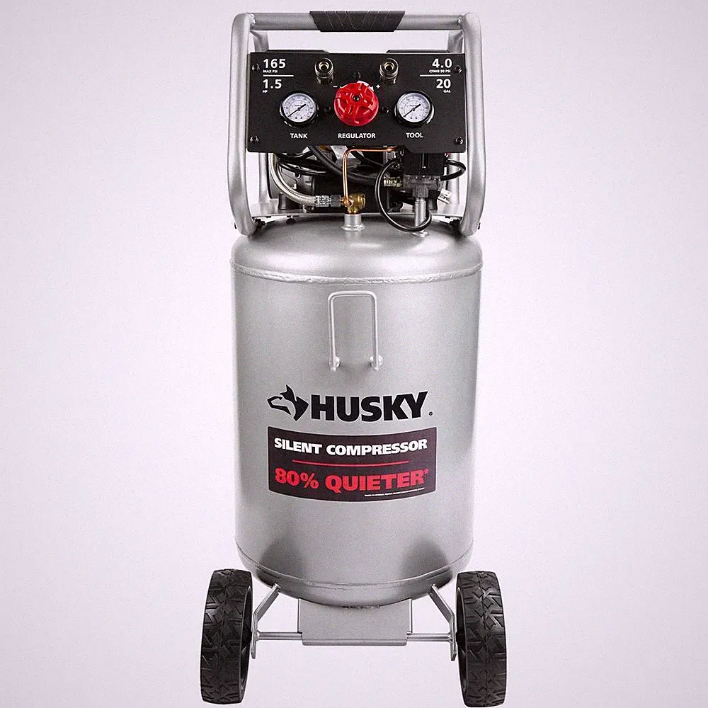20 Gal. Vertical Electric-Powered Silent Air Compressor