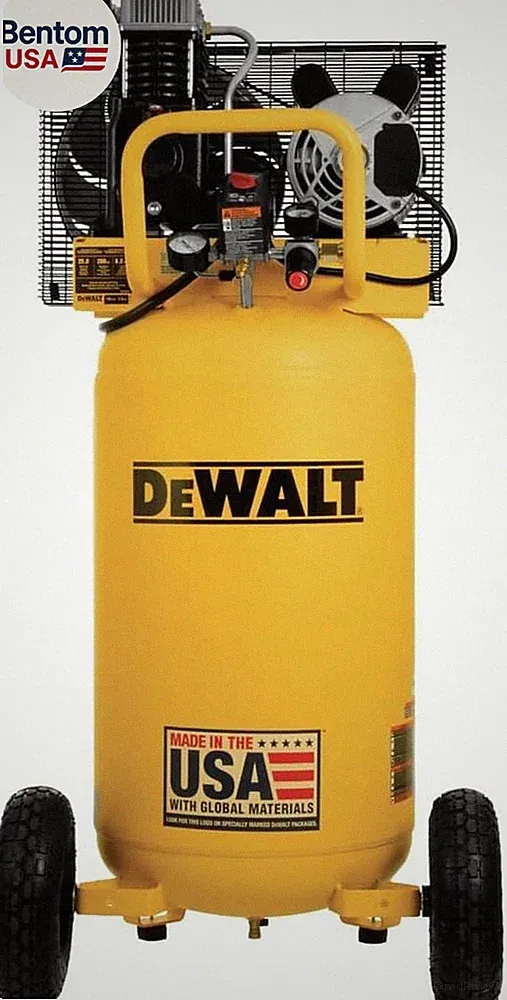 25 Gallon Vertical Air Compressor, Portable, Oil Lubed, Belt Drive, 200 Max PSI