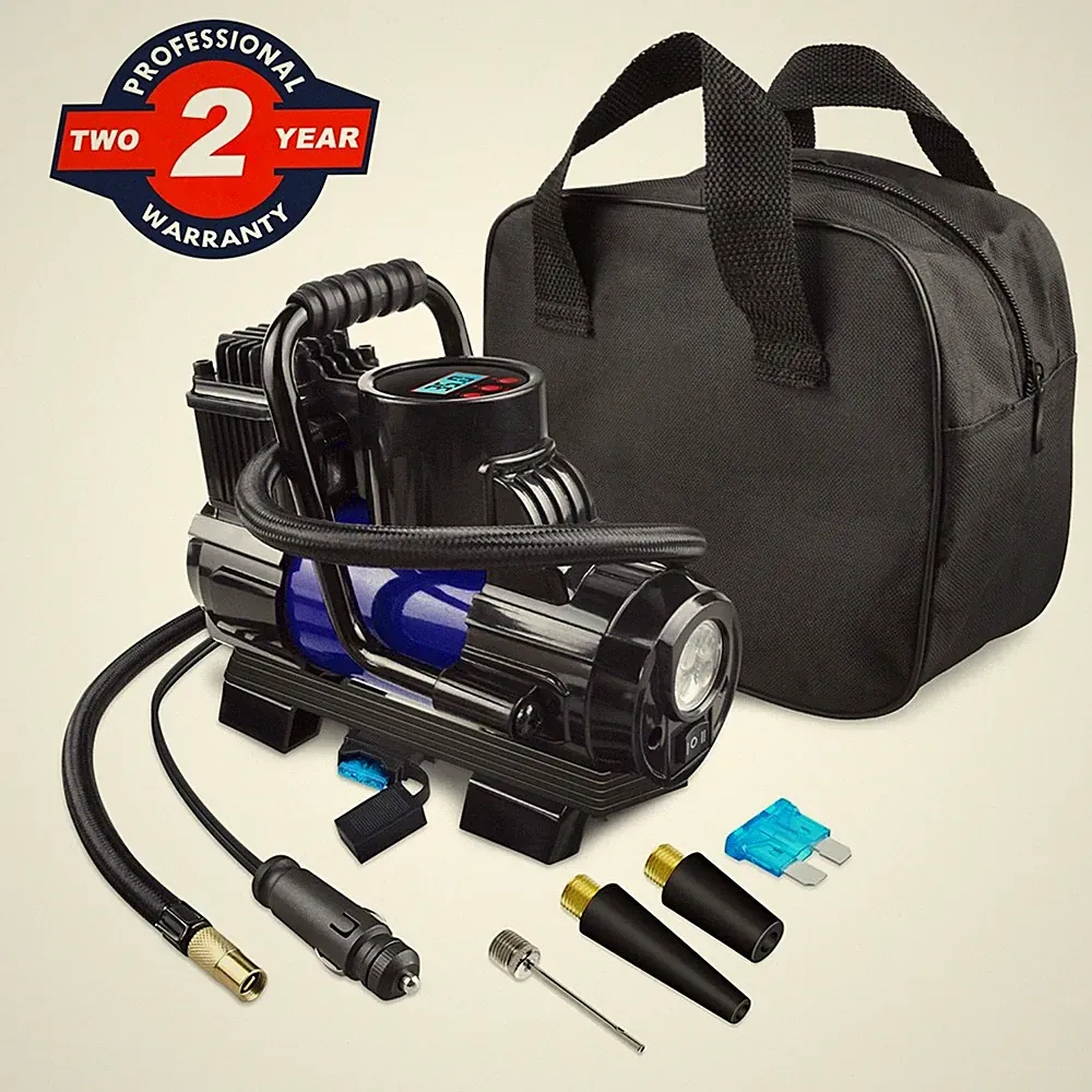 Heavy Duty Portable Air Compressor Car Tire Inflator Electric Auto 12V DC 150PSI