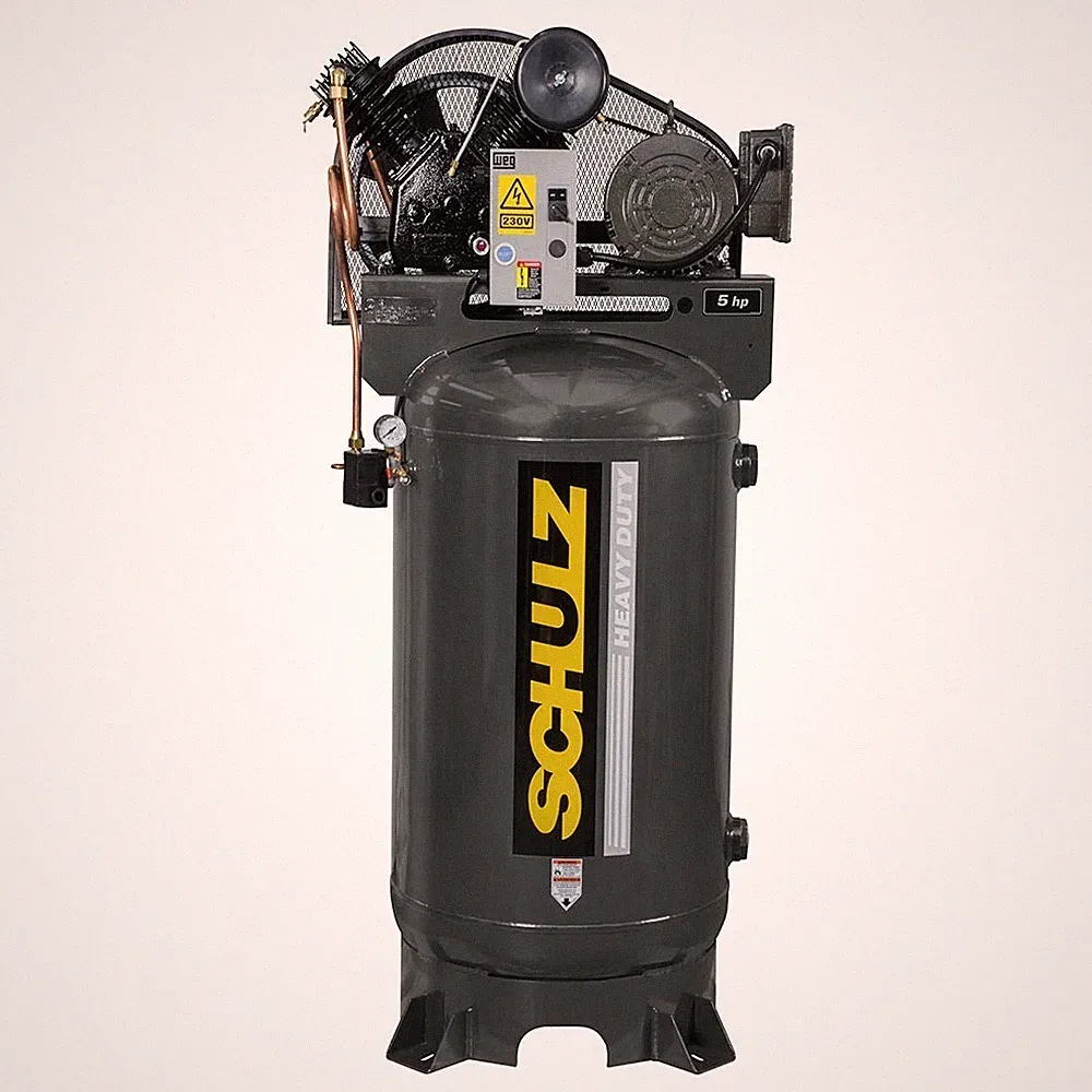 SCHULZ 5 HP Vertical Air Compressor 80 Gal 20 CFM 208‑230V 1 PH