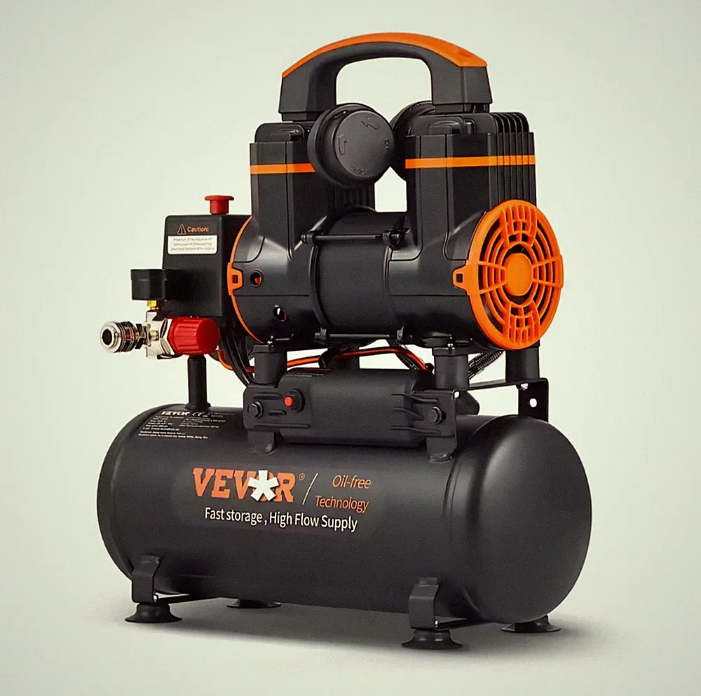 Silent Air Compressor 900W Quiet Oil-free Portable Air Pump