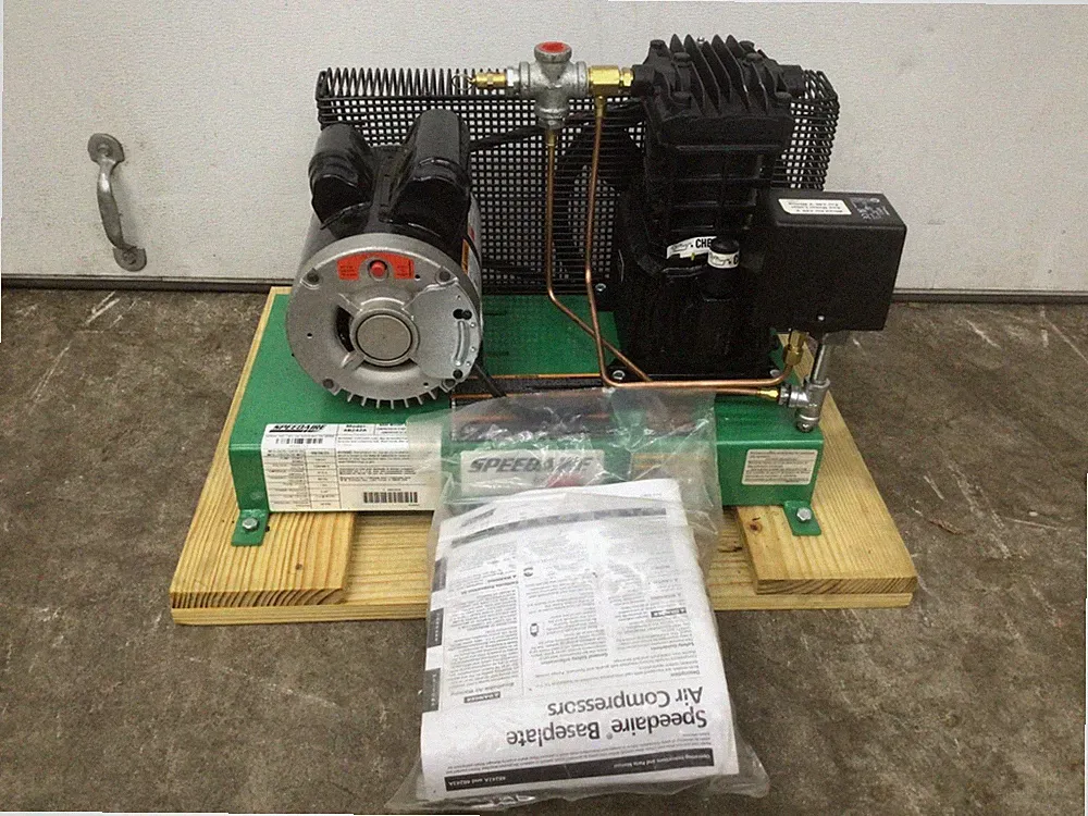 Speedaire 4B242A 2 HP 1000 Max RPM 120, 240VAC Electric Air Compressor