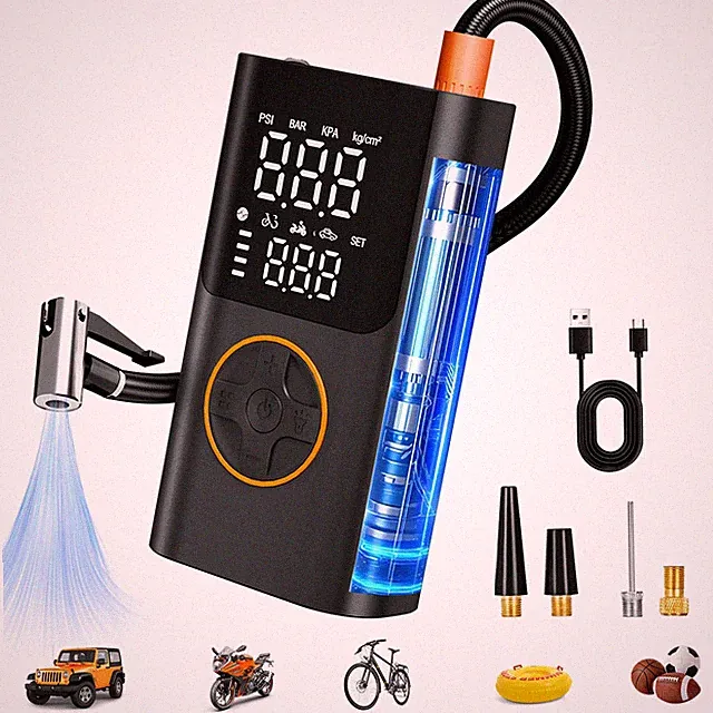 Wireless Air Compressor 150PSI Air Pump Portable Digital Tire Inflator with USB